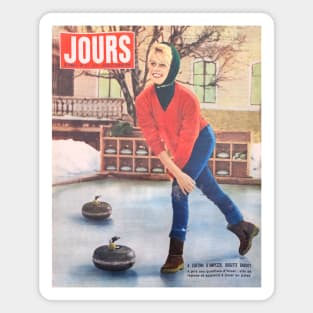 Vintage French magazine cover Magnet